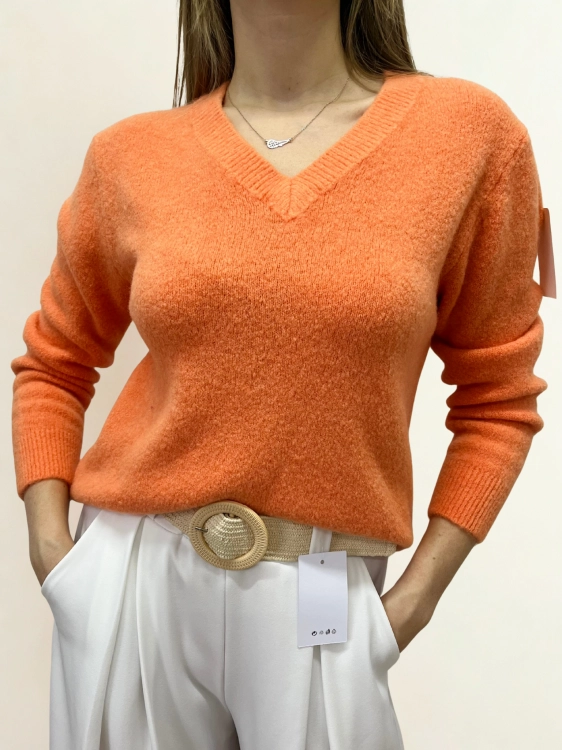 Sweter pomarańczowy z alpaki i wełny wiosenny_1.png