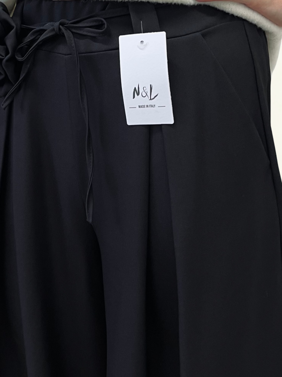 Spodnie materiałowe czarne z wiskozy szeroka nogawka eleganckie_5.png
